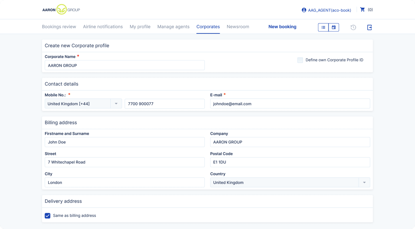 Competitor Aaorongroup screen