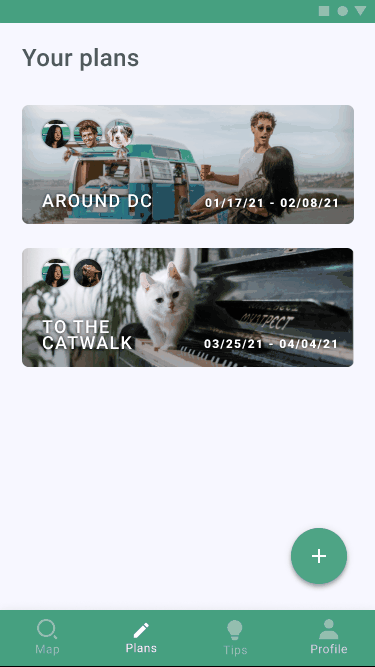 pravel tips app section gif