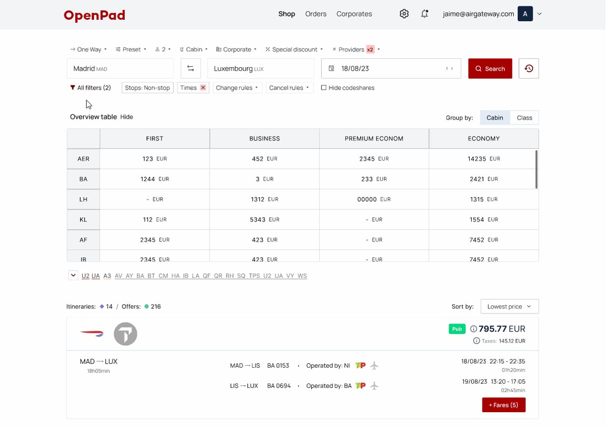 Redesigned website from 2024